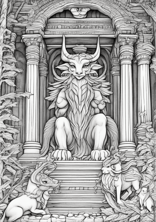 Enchanting Christmas Coloring Book - Mystical Designs Digital Download - 11 Pages - Image 3