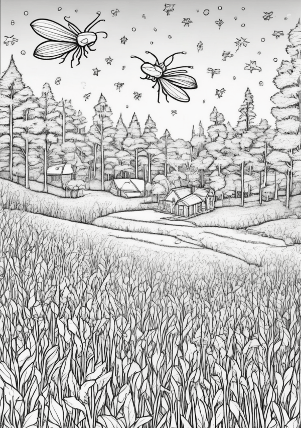 Christmas Nature Scenes Coloring Book Digital Download - 11 Pages - Image 4