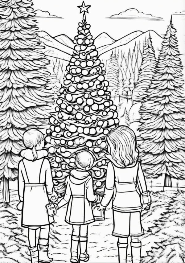 Christmas Coloring Book - Digital Download Edition - 11 Pages - Image 4