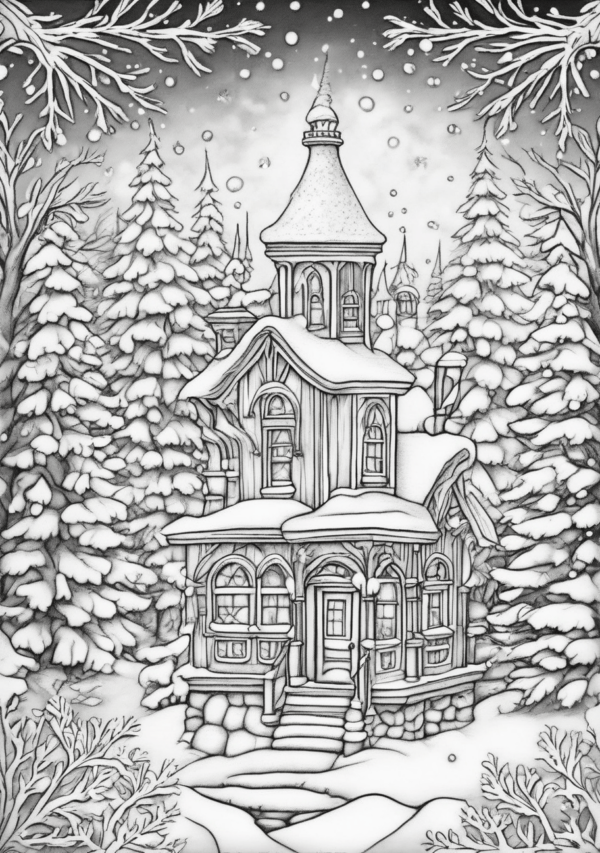 Intricate Christmas Coloring Book for Relaxation - 11 Pages - Image 3