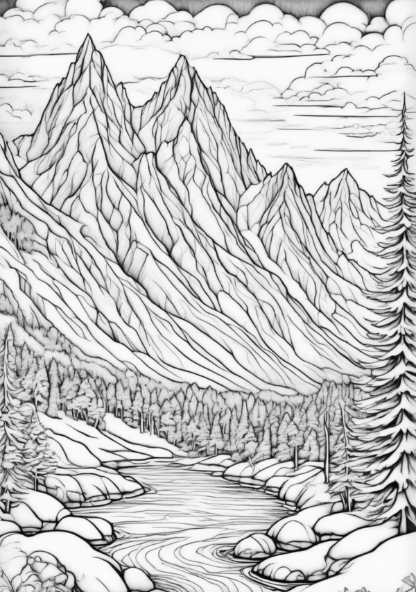 Stunning Christmas Nature Coloring Book - 11 Pages - Image 4