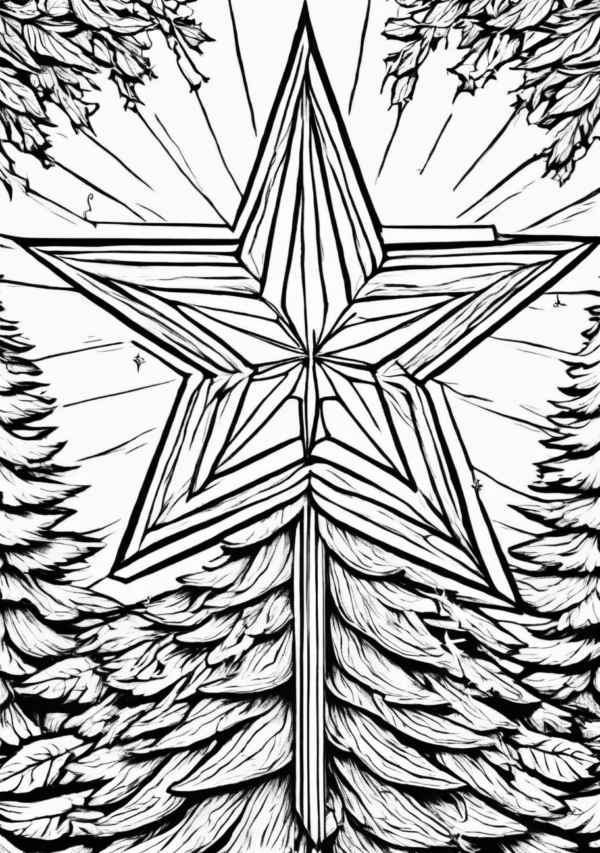 Christmas Star Coloring Book - Unique Digital Designs - 11 Pages - Image 4