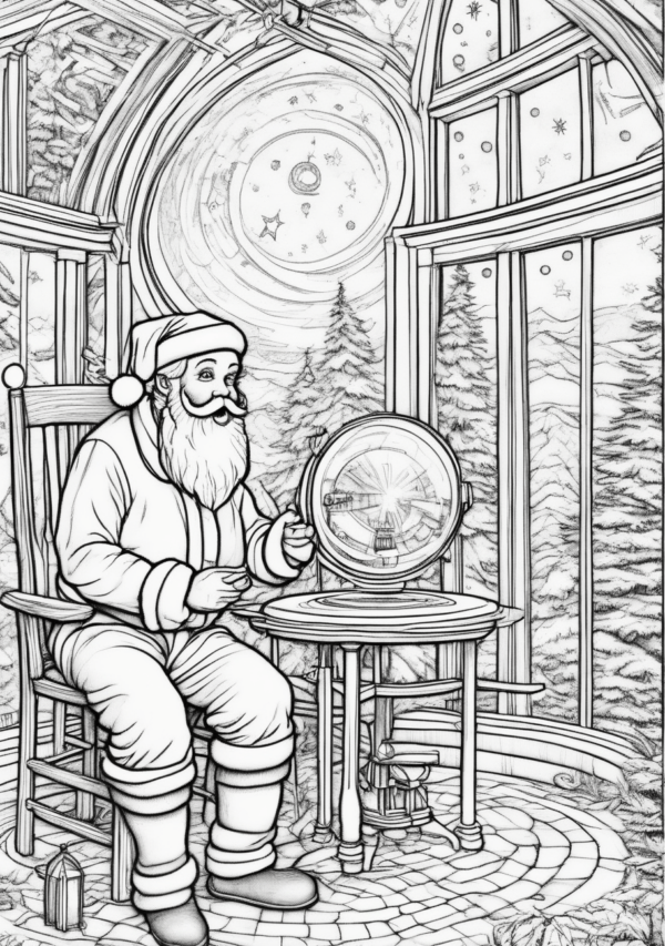 Unique Christmas Coloring Book for Adults - 11 Pages - Image 4