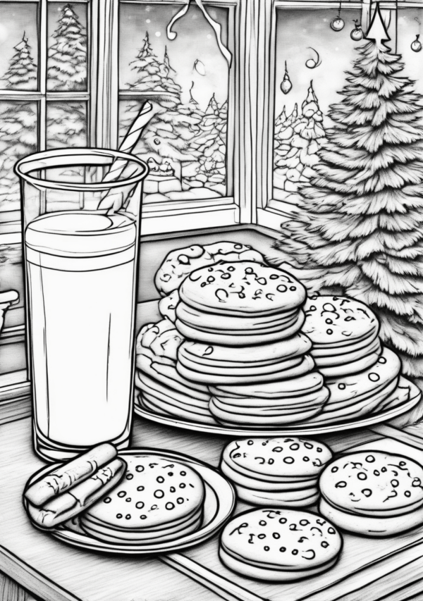 Christmas Cookie Coloring Book - Digital Download - 11 Pages - Image 4