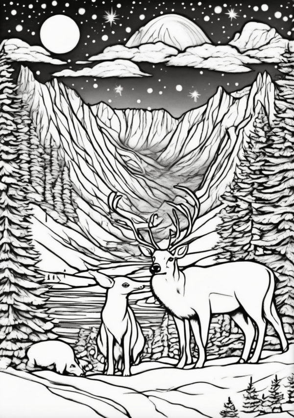 Christmas Coloring Book Digital Download - 11 Pages - Image 3