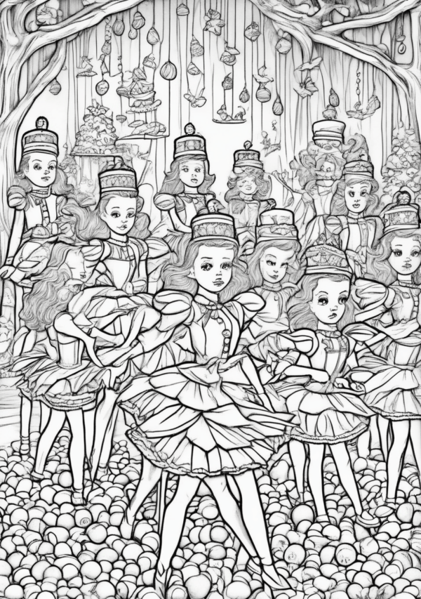 Nutcracker Christmas Coloring Book for Creativity - 11 Pages - Image 4