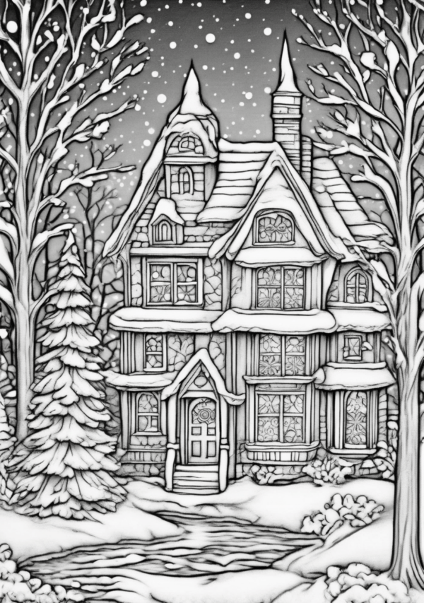 Intricate Christmas Coloring Book for Relaxation - 11 Pages - Image 4