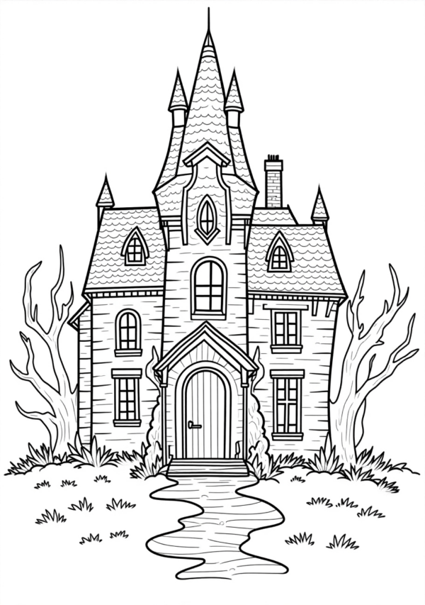 Intricate Halloween Coloring Book - Digital Download - 11 Pages - Image 4