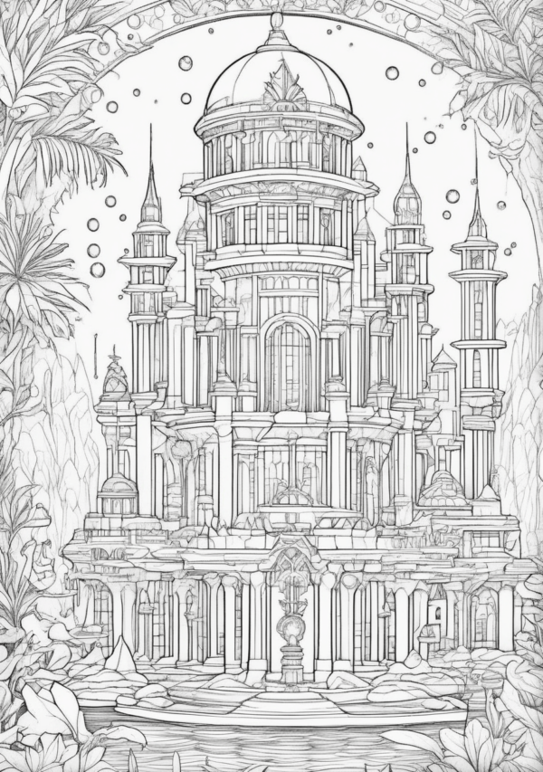 Christmas Fantasy Coloring Book - Digital Download - 11 Pages - Image 3