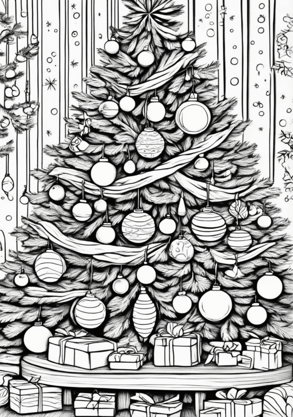 Christmas Coloring Book with Beautiful Designs - 11 Pages - Image 3