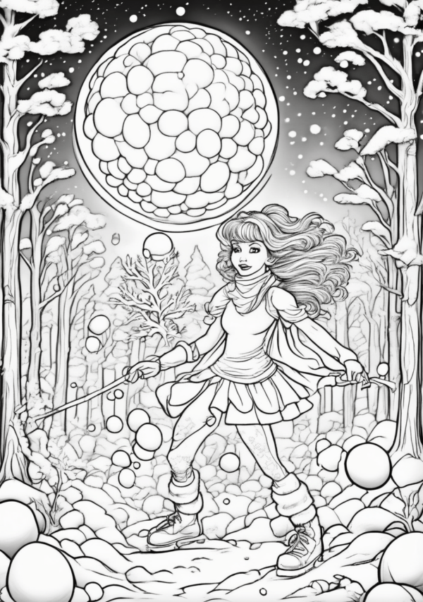 Christmas Wonderland Coloring Book - Digital Download - 11 Pages - Image 3