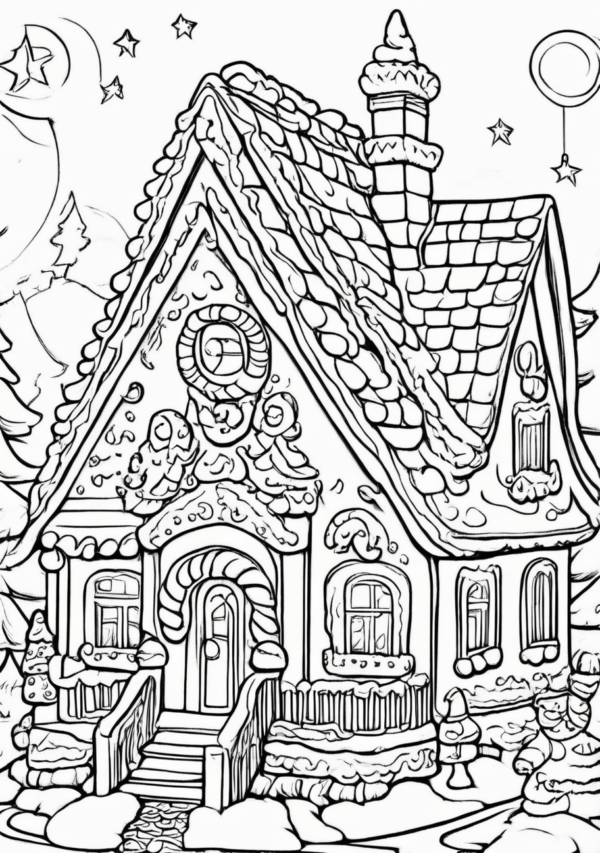 Charming Christmas Coloring Book - Digital Download - 10 Pages - Image 3