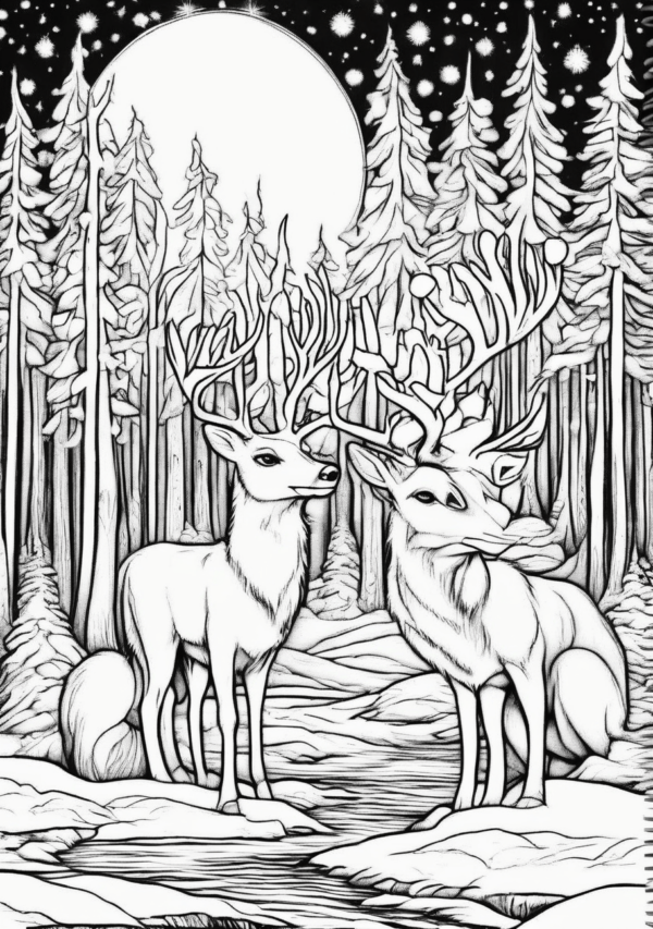 Christmas Coloring Book Digital Download - 11 Pages - Image 4