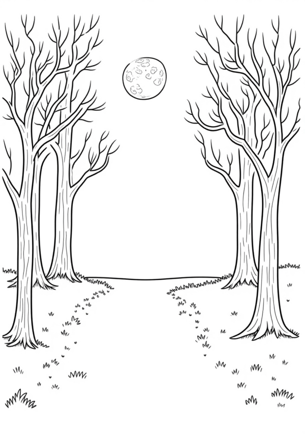 Enchanting Woodland Halloween Coloring Book - 11 Pages - Image 2