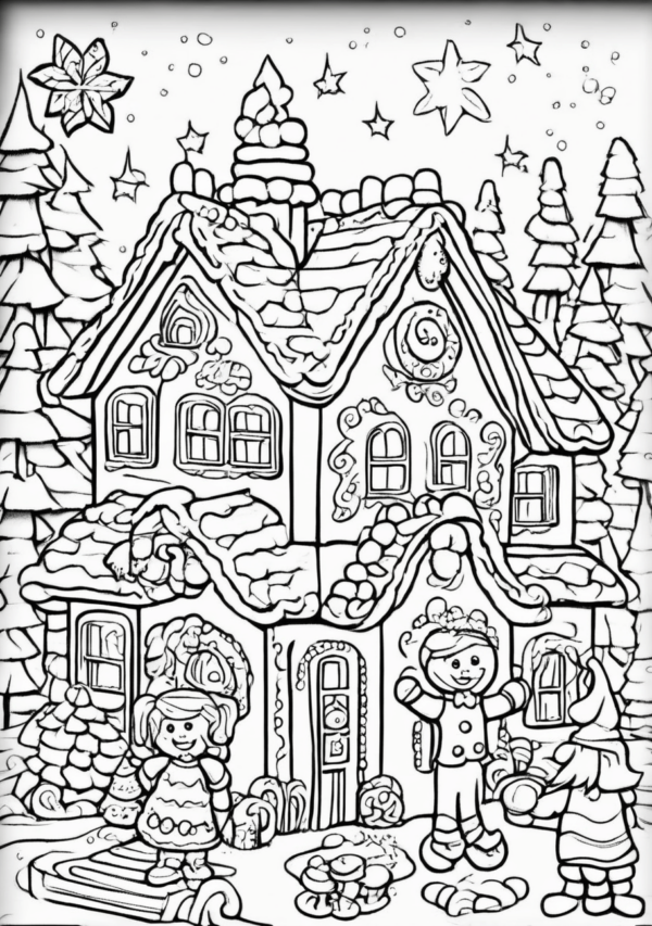 Charming Christmas Coloring Book - Digital Download - 10 Pages - Image 4