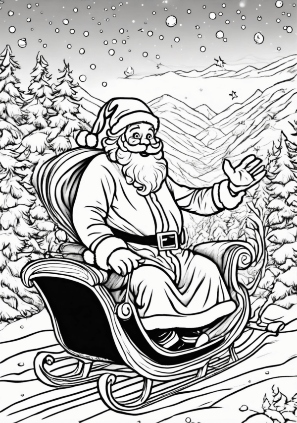 Relaxing Christmas Coloring Book for Adults - 11 Pages - Image 3