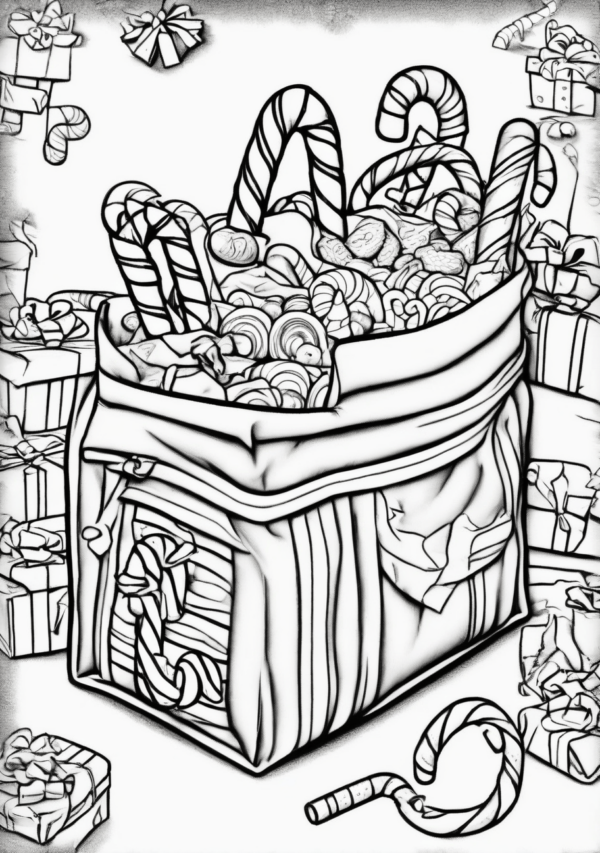 Festive Christmas Coloring Book for Relaxation - 11 Pages - Image 4