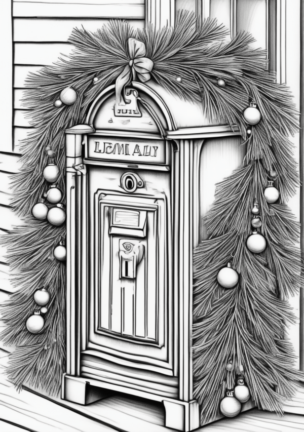 Peaceful Christmas Coloring Book: Intricate Designs for Relaxation - 11 Pages - Image 3