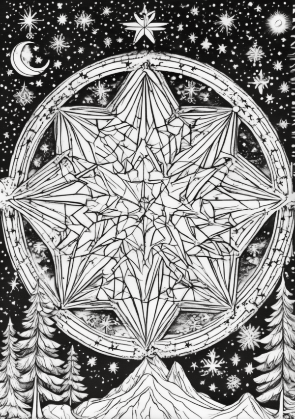 Intricate Christmas Coloring Book Digital Download - 11 Pages - Image 3