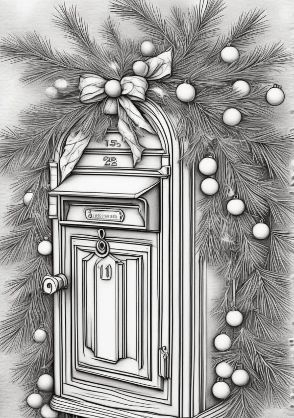 Peaceful Christmas Coloring Book: Intricate Designs for Relaxation - 11 Pages - Image 4