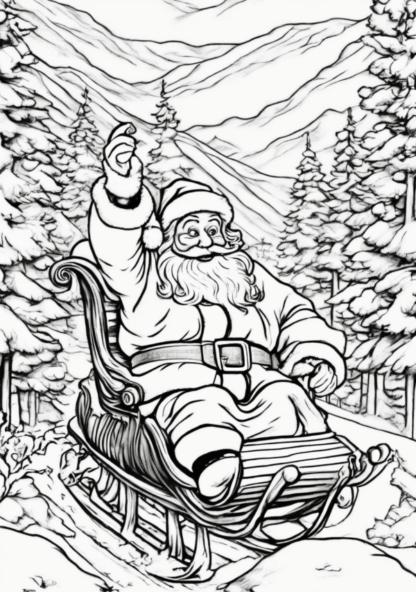 Relaxing Christmas Coloring Book for Adults - 11 Pages - Image 4