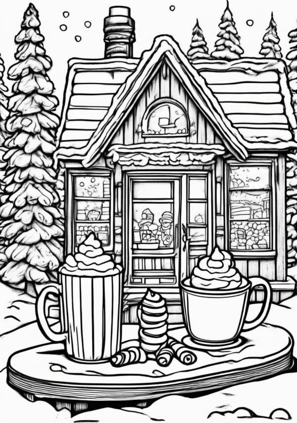 Beautiful Christmas Coloring Book for Relaxation - 11 Pages - Image 3