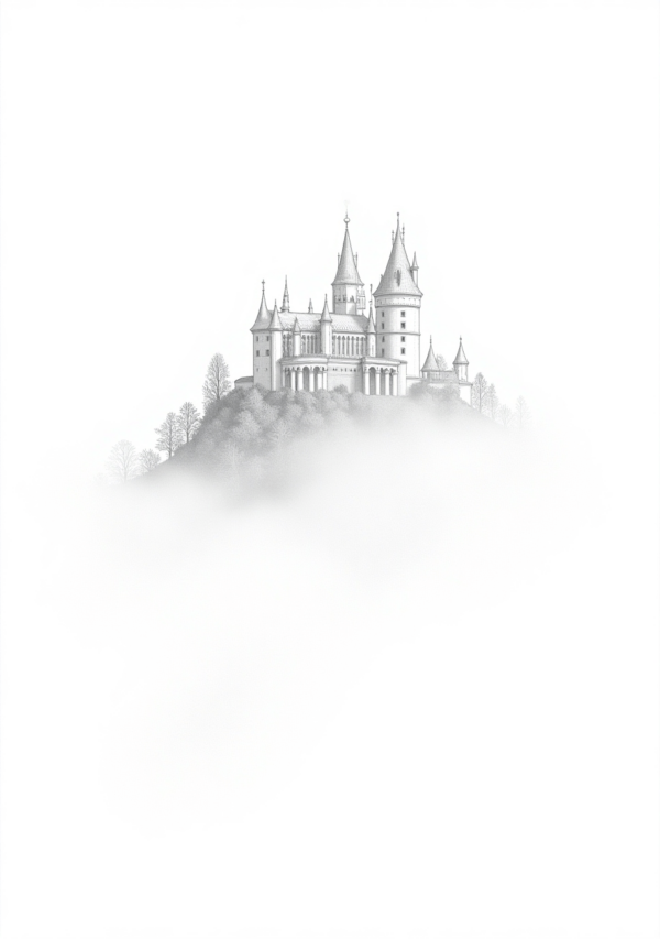 Halloween Coloring Book: Mystical Castle Scenes - 11 Pages - Image 4