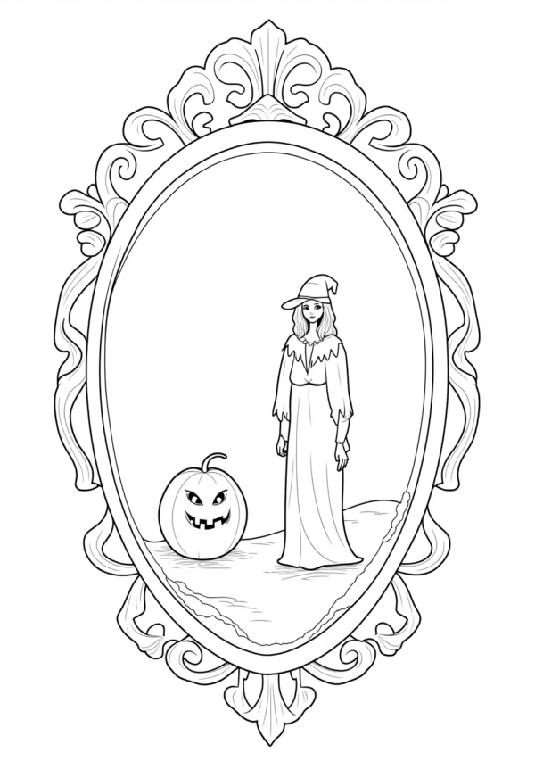 Halloween Intricate Coloring Book Digital Download - 11 Pages - Image 4