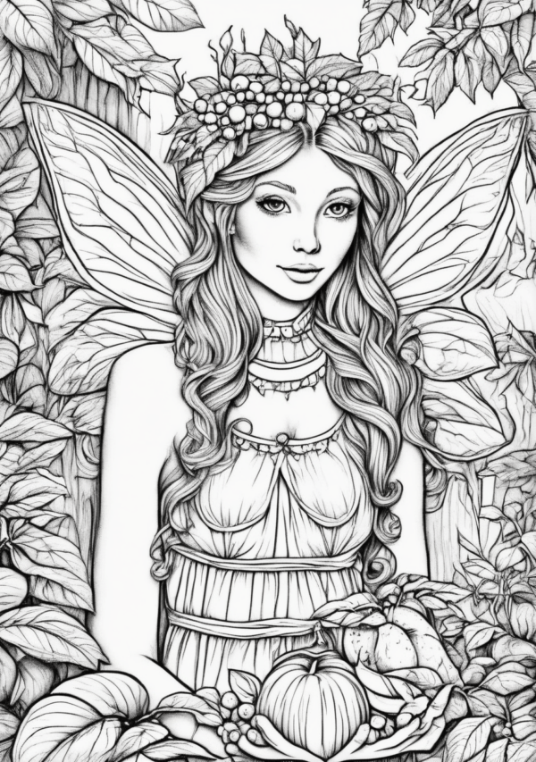 Enchanting Christmas Fairy Garden Coloring Book - 11 Pages - Image 4